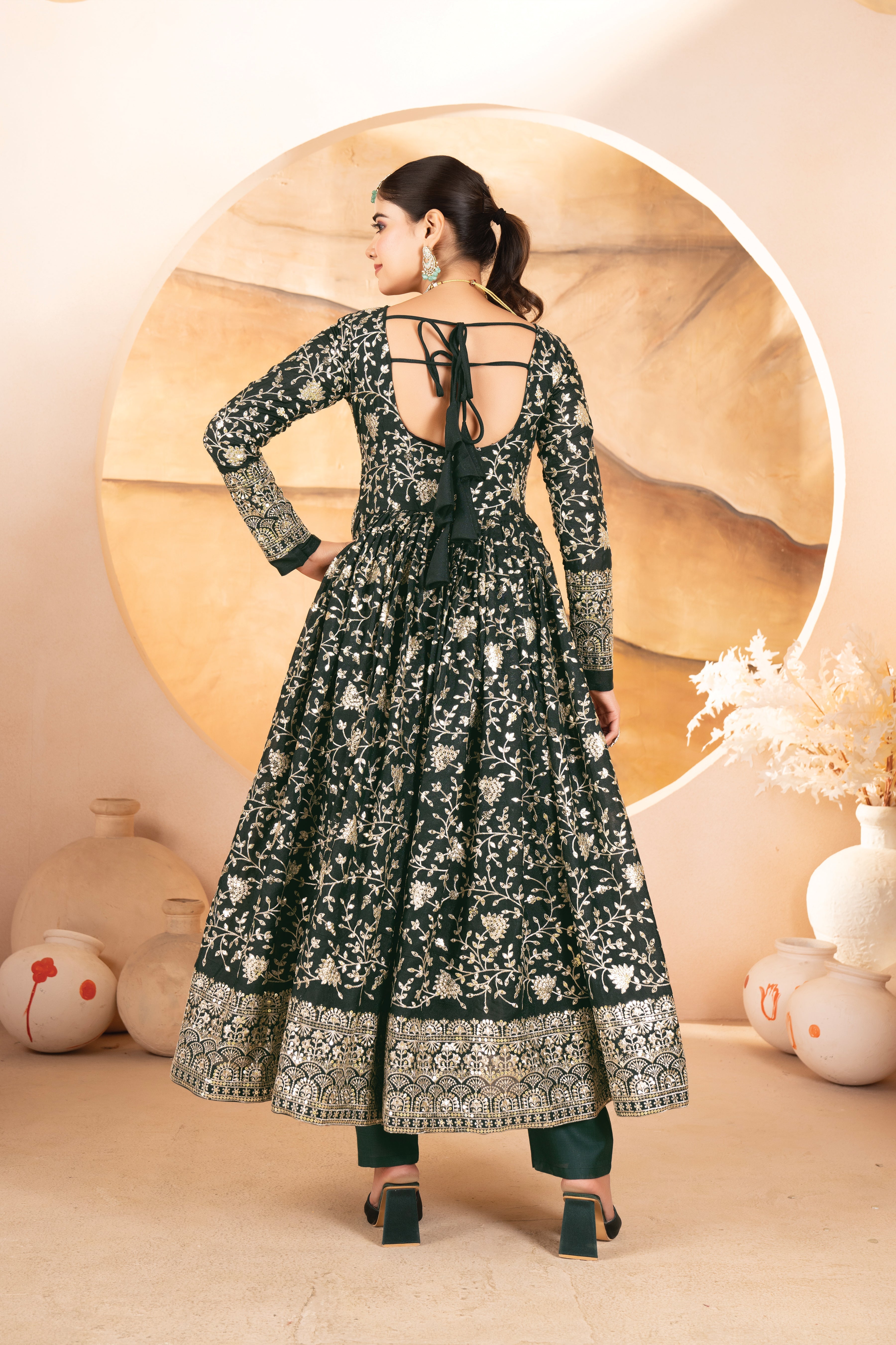 Eloriya Ellie's Party Wear Anarkali Suit Set - XL [42] | Eloriya India