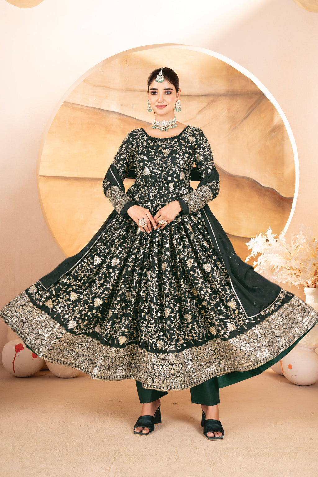 Eloriya Ellie's Party Wear Anarkali Suit Set - XS [34] | Eloriya India