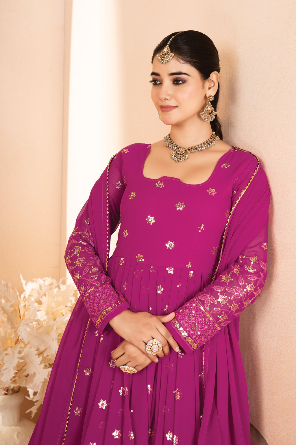 Eloriya Josie's Trendy Anarkali Suit Set - L [40] | Eloriya India