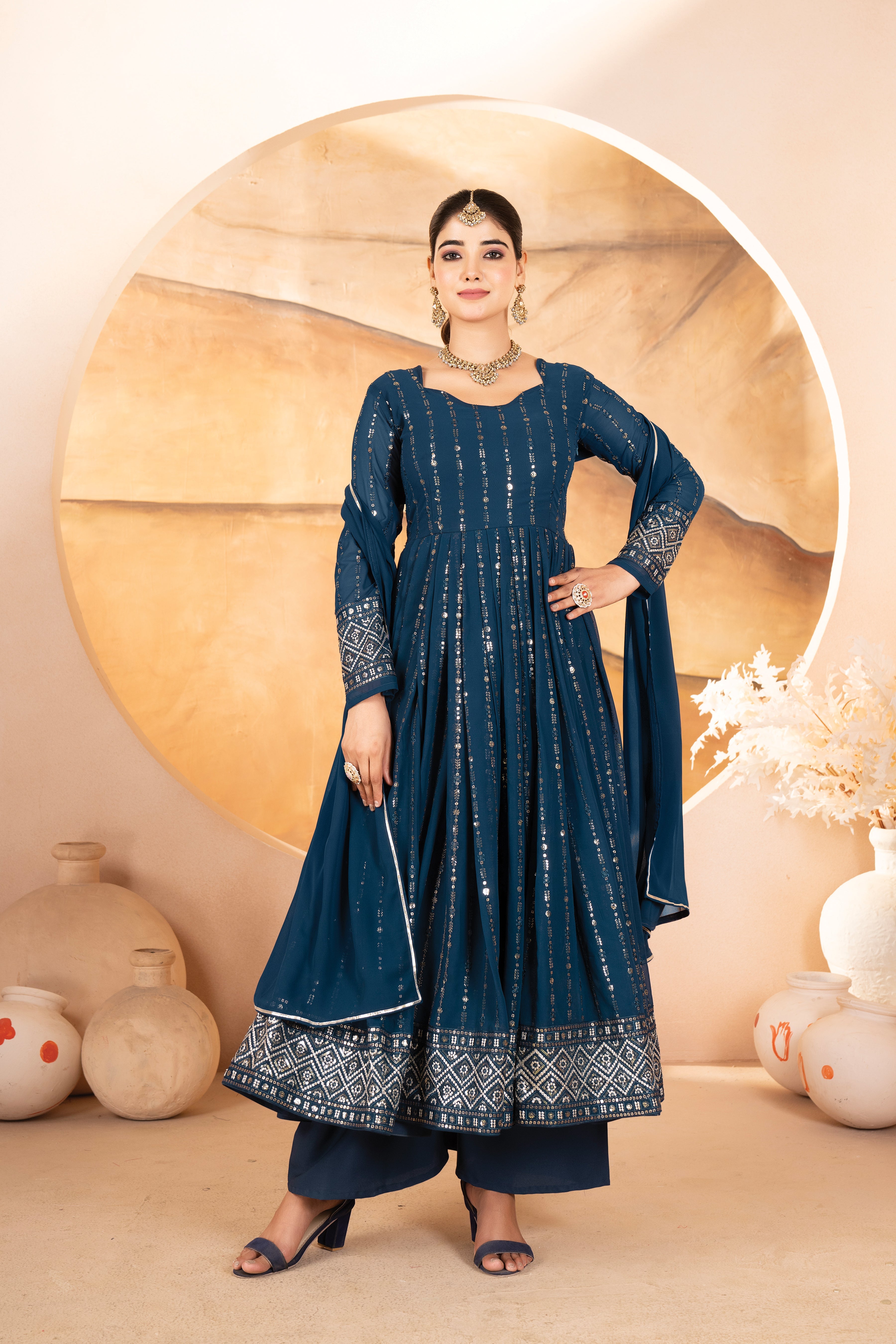Eloriya Ashley's Anarkali Suit Set - S [36] | Eloriya India