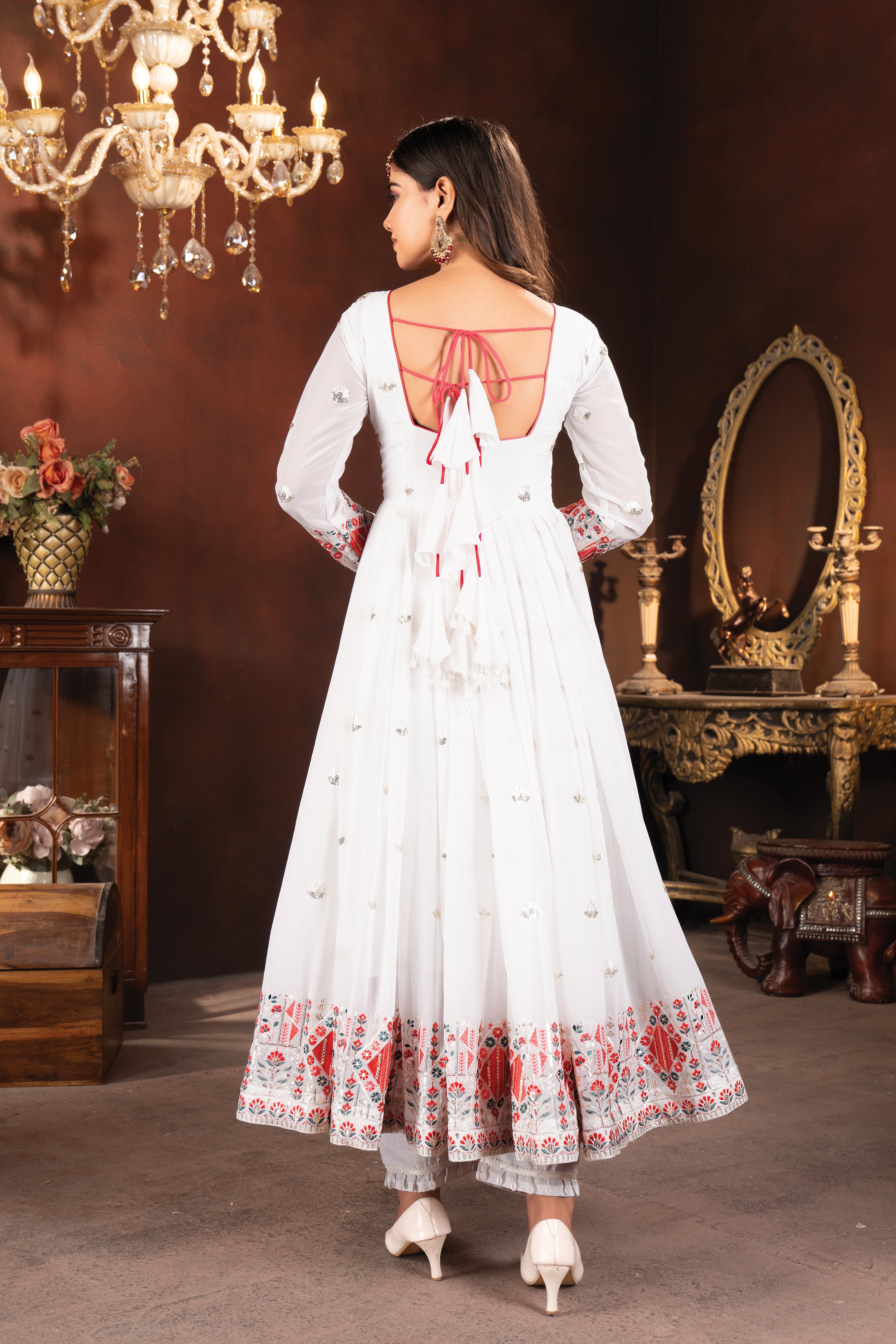 Eloriya Hazel's Anarkali Partywear Suit Set - XL [42] | Eloriya India