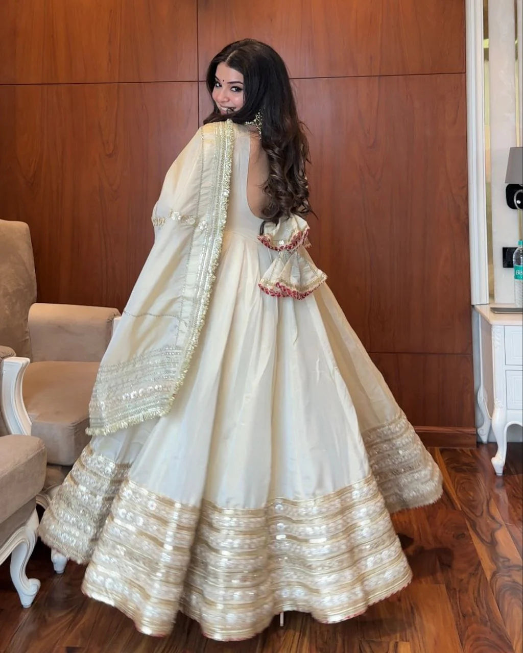 Eloriya Neha Heavy Pure Vichitra Anarkali Suit Set - S [36] | Eloriya India