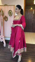 Eloriya Prachi Pink Premium Vichitra Royal Elegant Suit Set - S [36] | Eloriya India