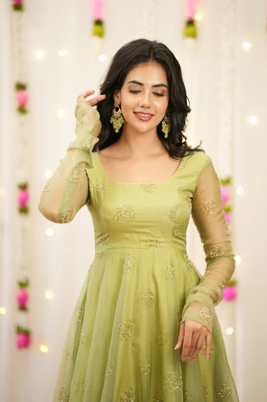 Eloriya Charini Premium Designer Anarkali - S [36] | Eloriya India