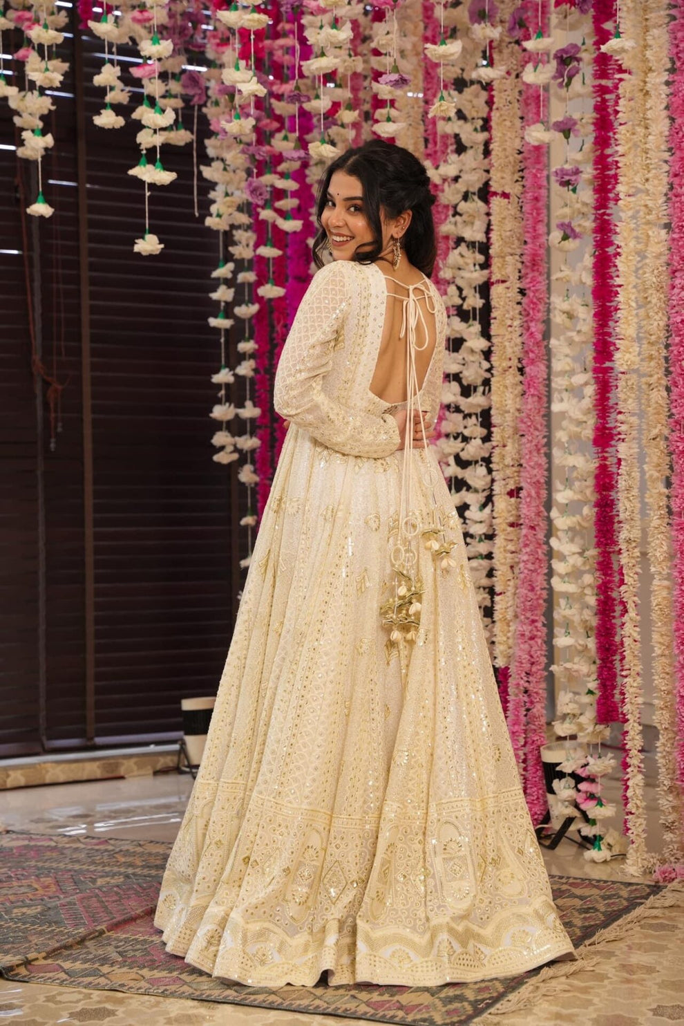 Eloriya Madhvi Heavy Embroidered Maxi Set - M [38] | Eloriya India