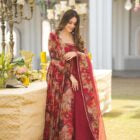 Eloriya Salisha Premium Quality Maxi Anarkali Suit Set - M [38] | Eloriya India