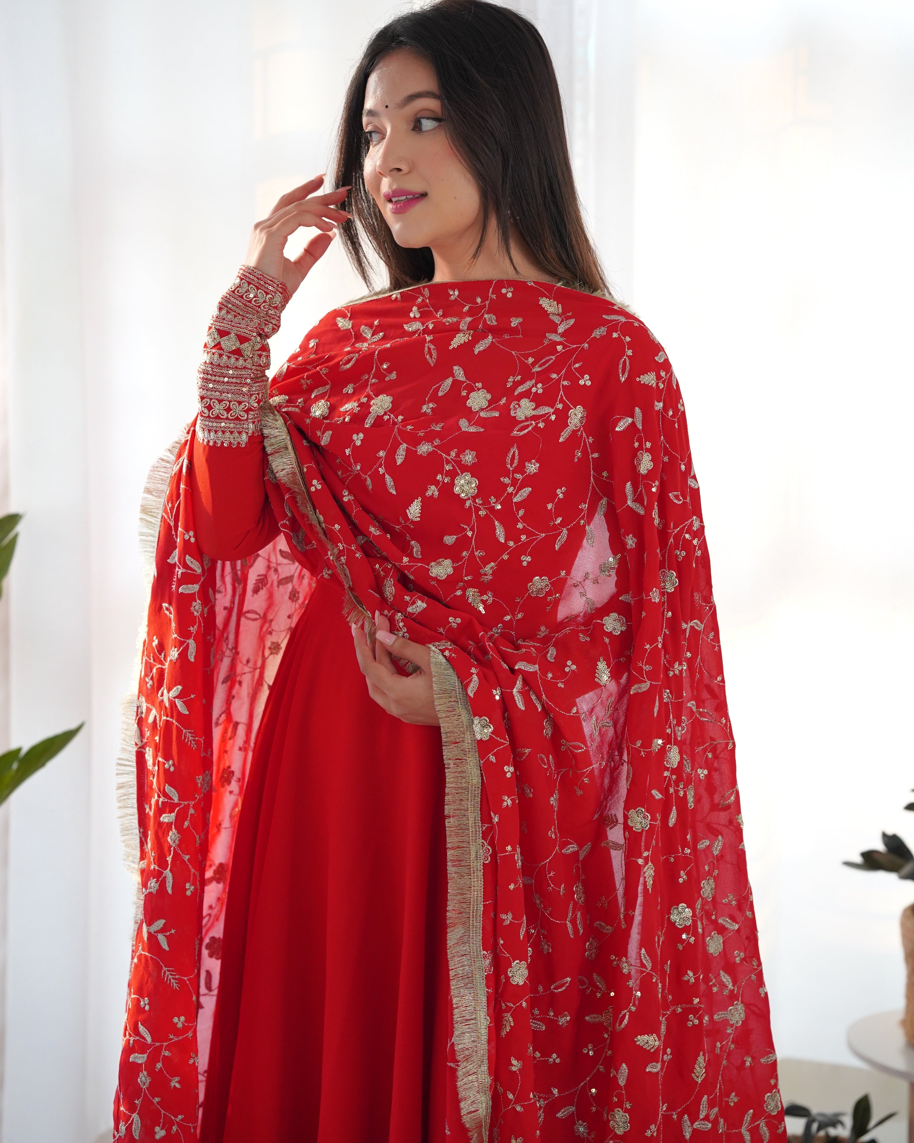 Eloriya Sharon Anarkali Dupatta Set - S | Eloriya India