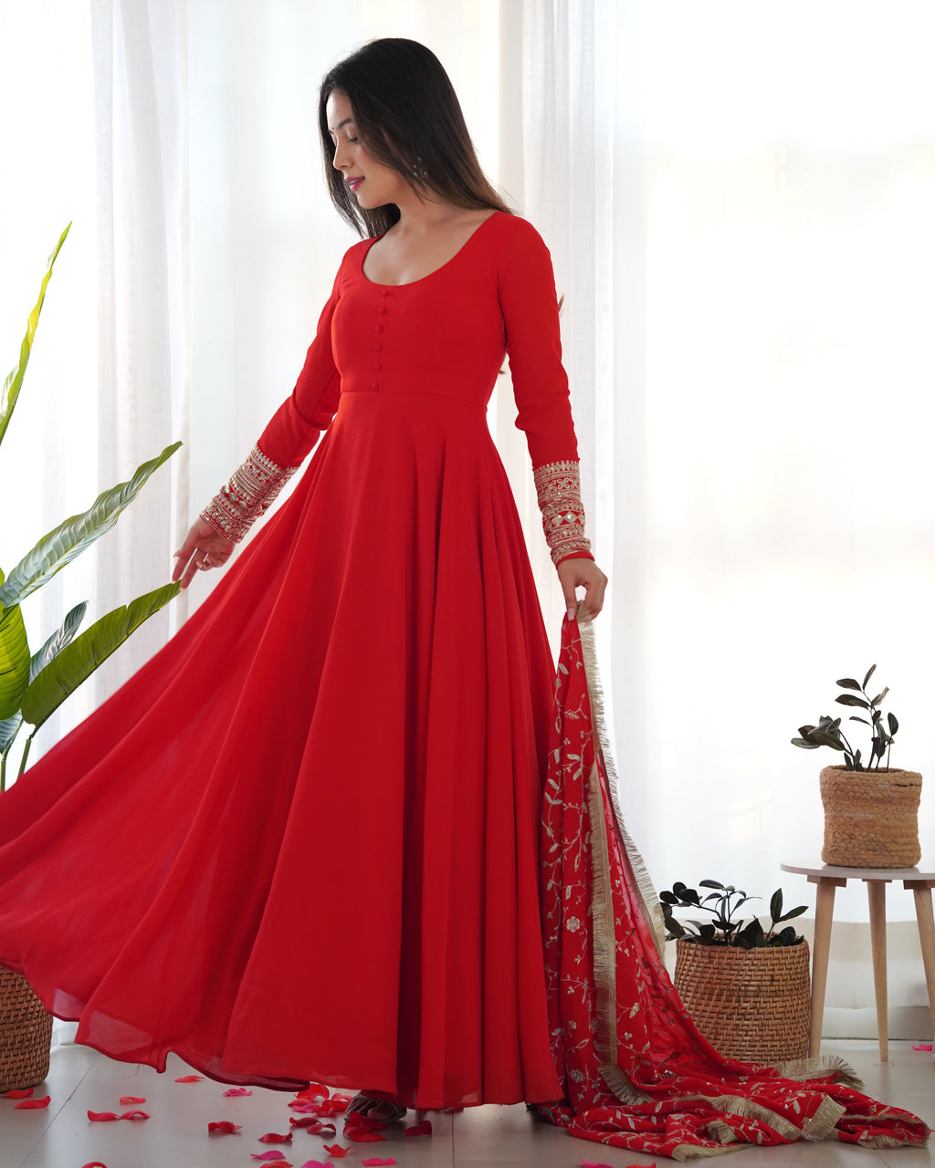 Eloriya Sharon Anarkali Dupatta Set - XL | Eloriya India