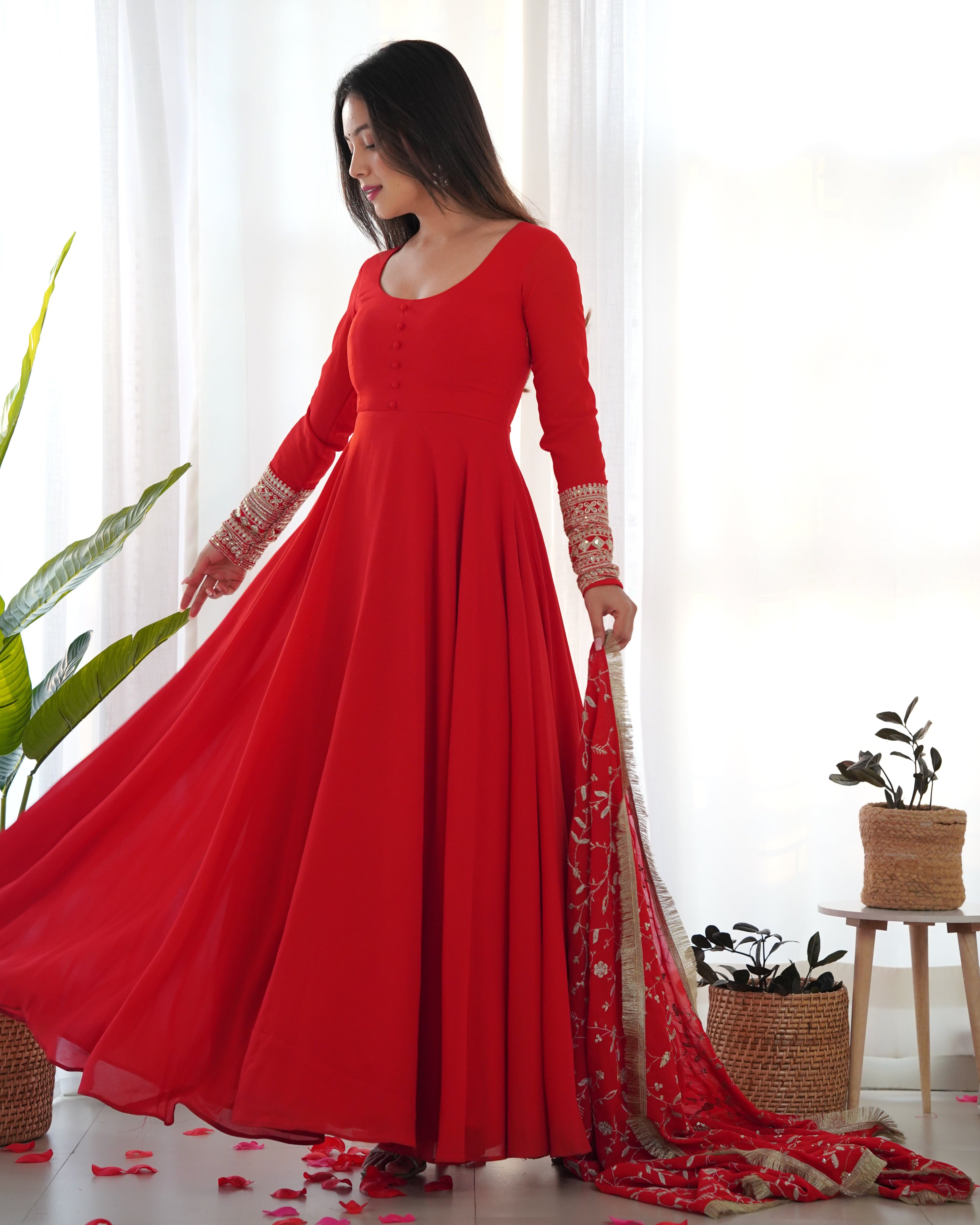 Eloriya Sharon Anarkali Dupatta Set - XL | Eloriya India