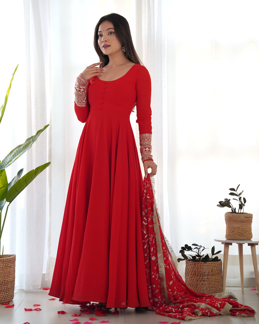 Eloriya Sharon Anarkali Dupatta Set - XXL | Eloriya India