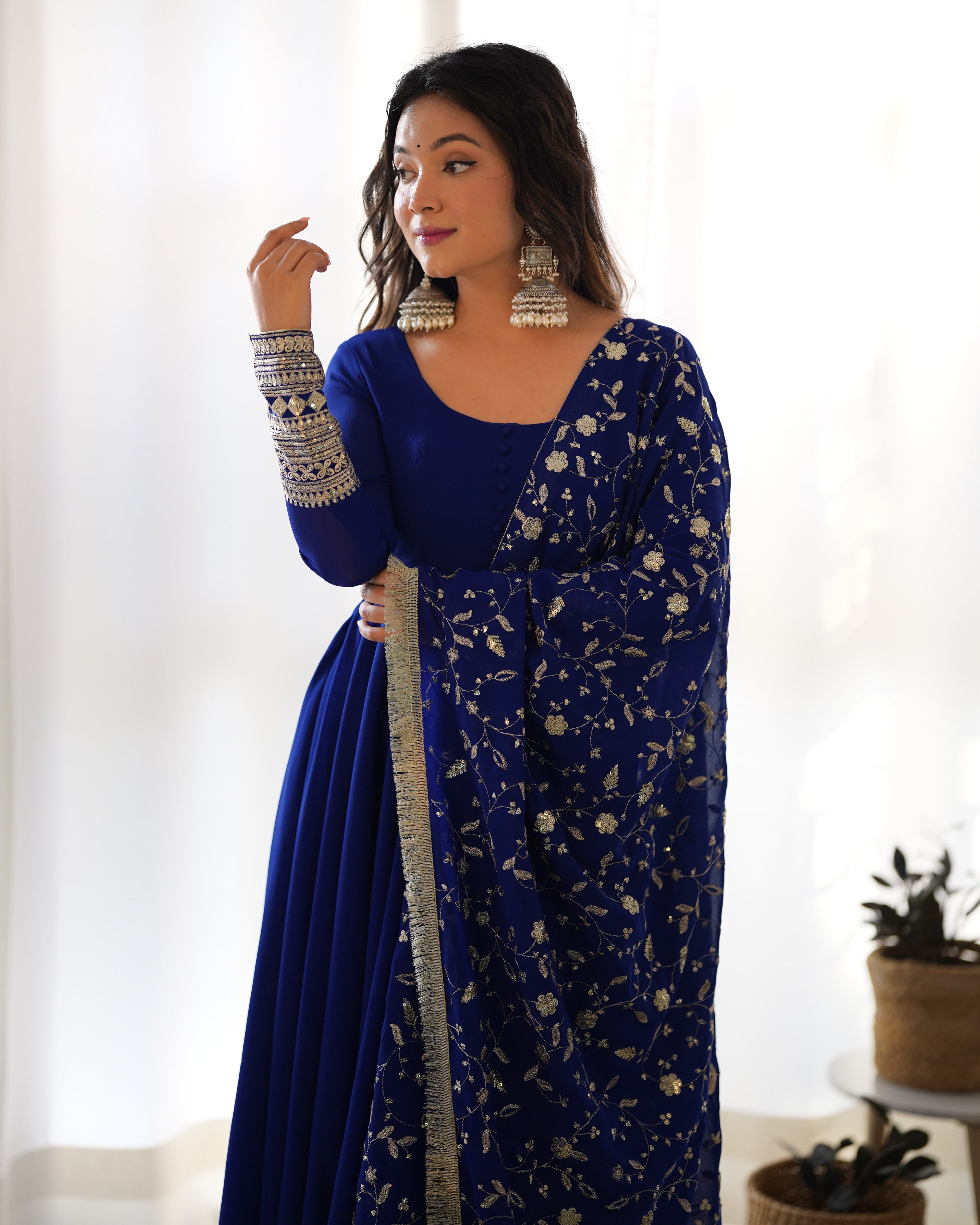 Eloriya Salini's Beutifull Fancy Anarkali Suit Set - XL | Eloriya India