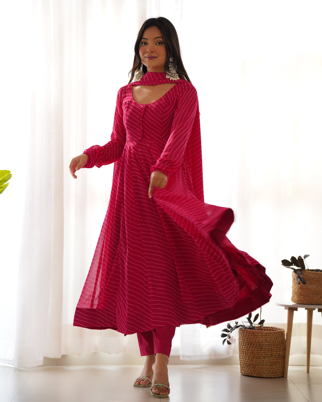Eloriya Premium Quality Silk Gown Anarkali Suit Set | Eloriya India