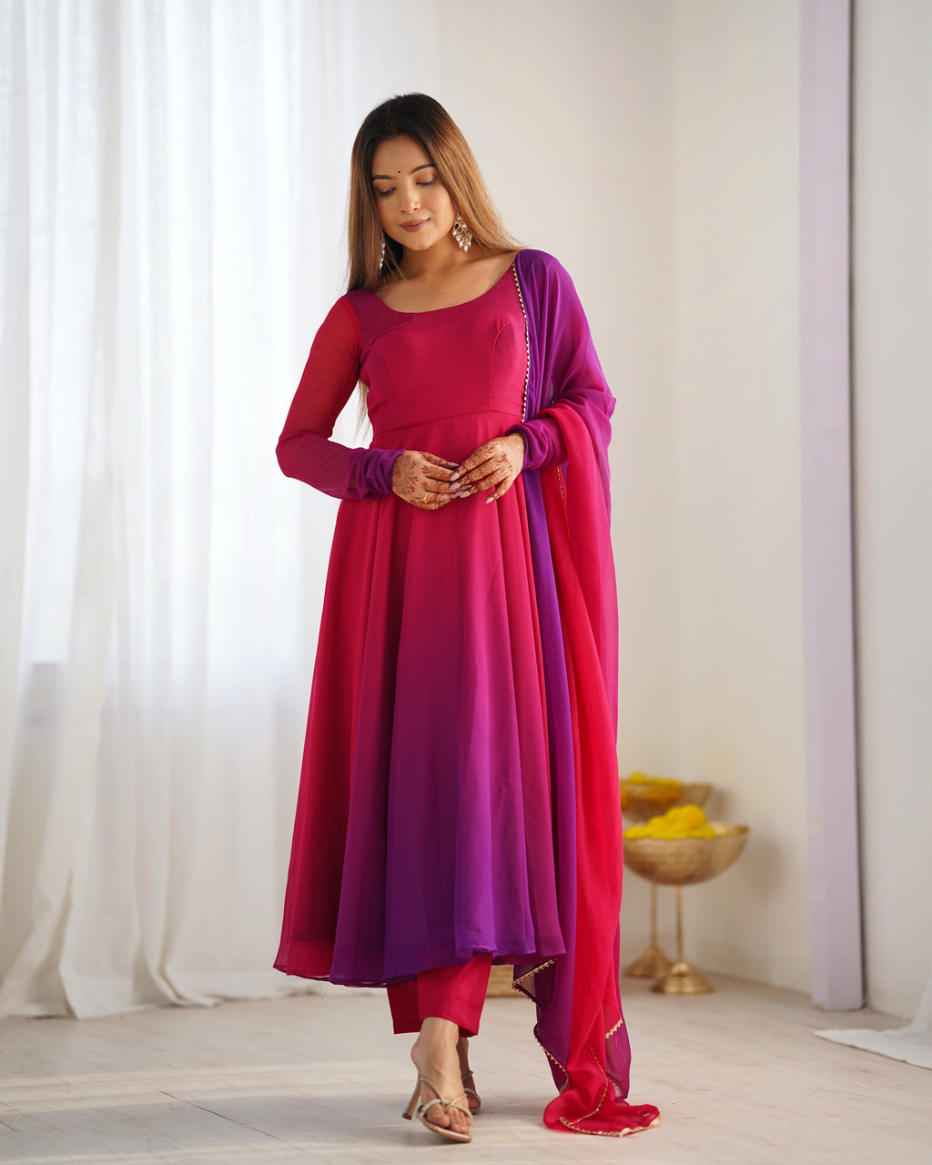 Eloriya Premium And Lightweight Anarkali Suit Set - S [36] | Eloriya India