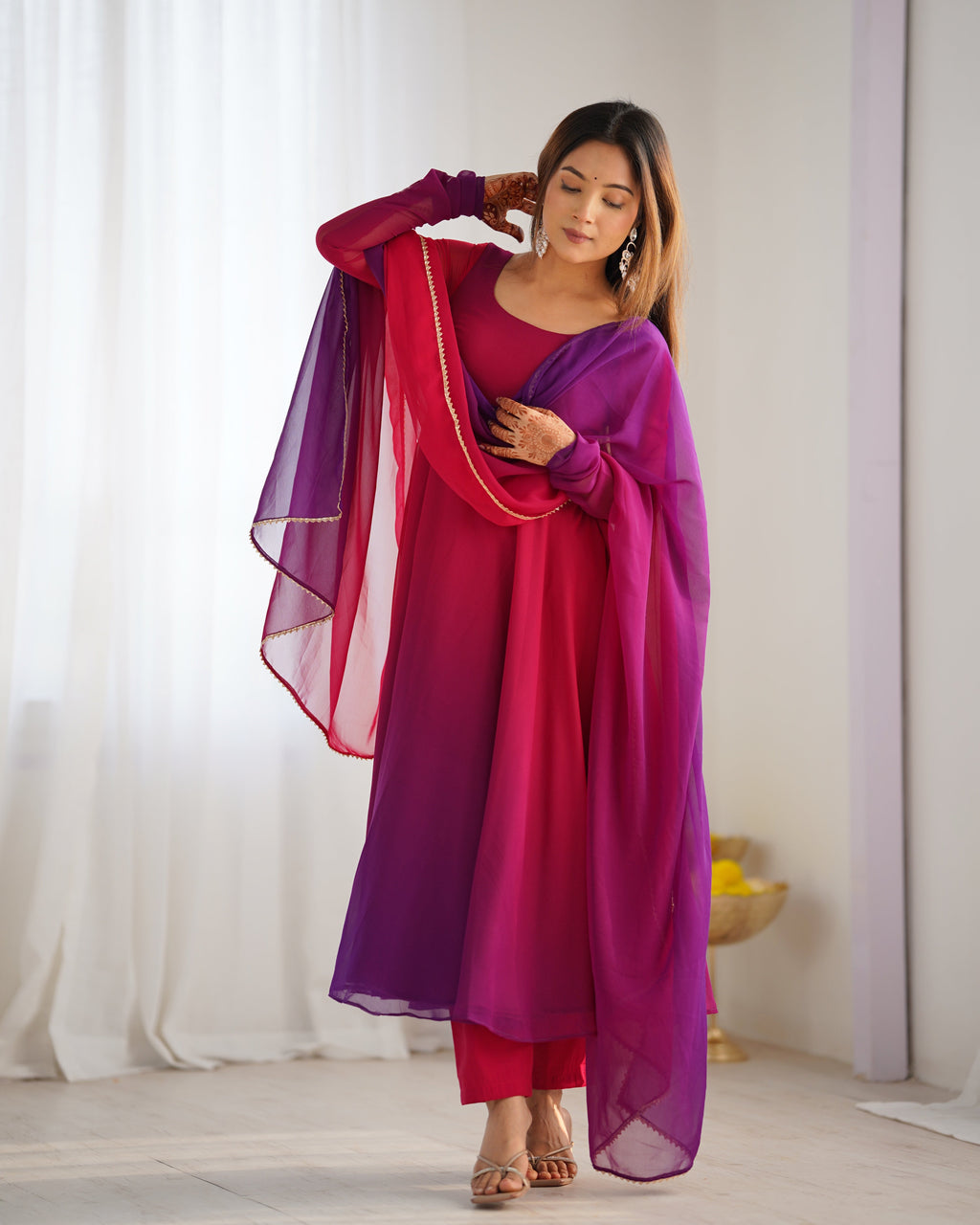 Eloriya Premium Quality Anarkali Suit Set - M [38] | Eloriya India
