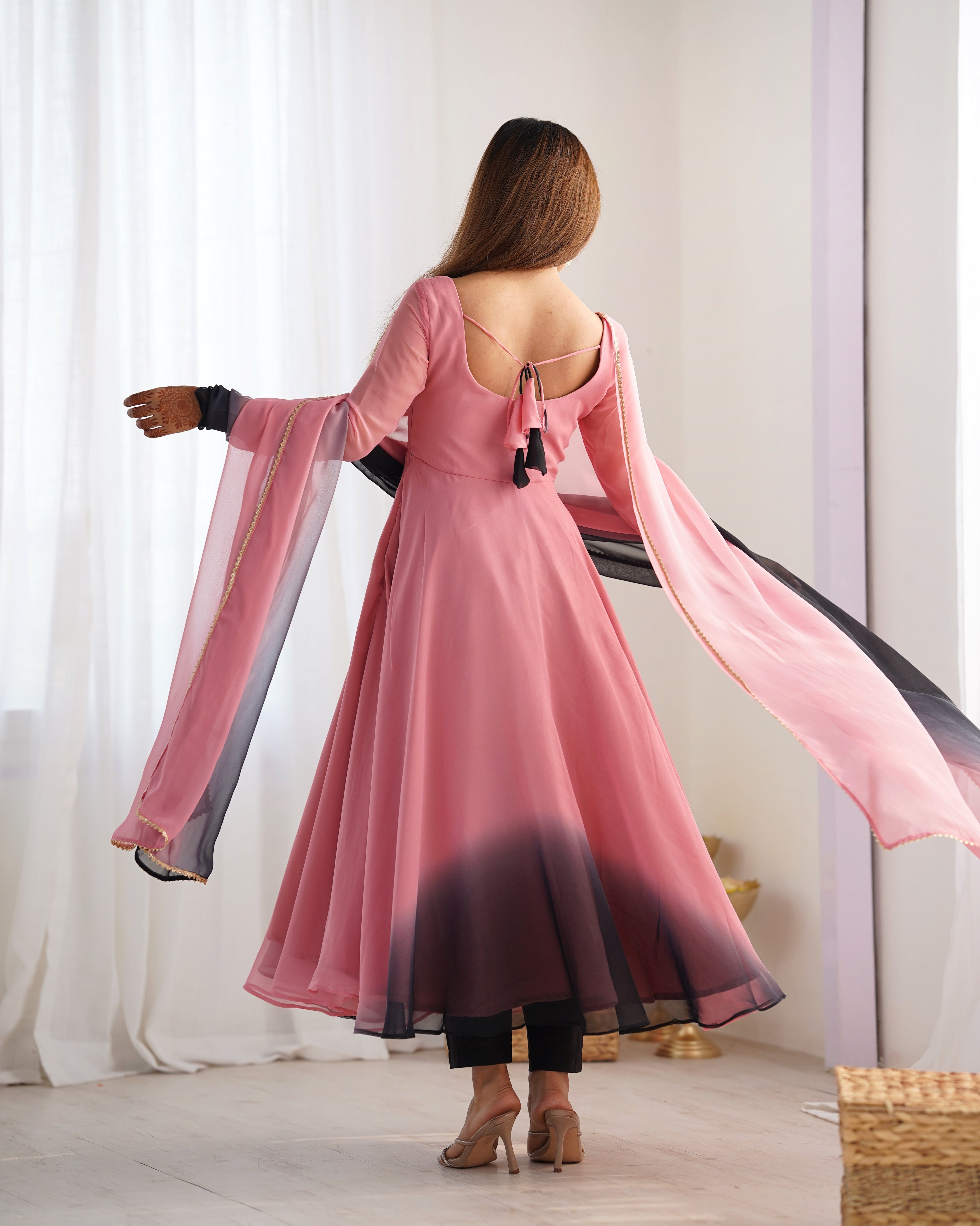 Eloriya Premium Quality Anarkali Suit Set - L [40] | Eloriya India