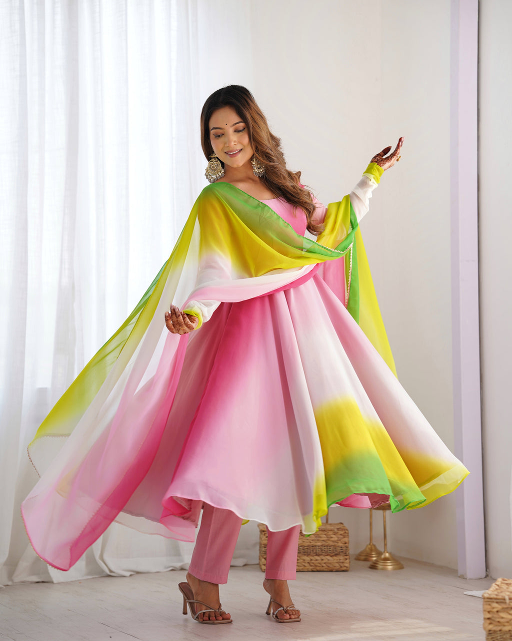 Eloriya Premium Quality Anarkali Suit Set - S [36] | Eloriya India