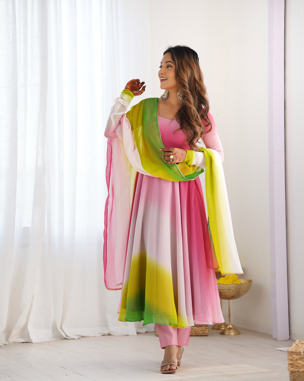 Eloriya Premium Quality Anarkali Suit Set - M [38] | Eloriya India