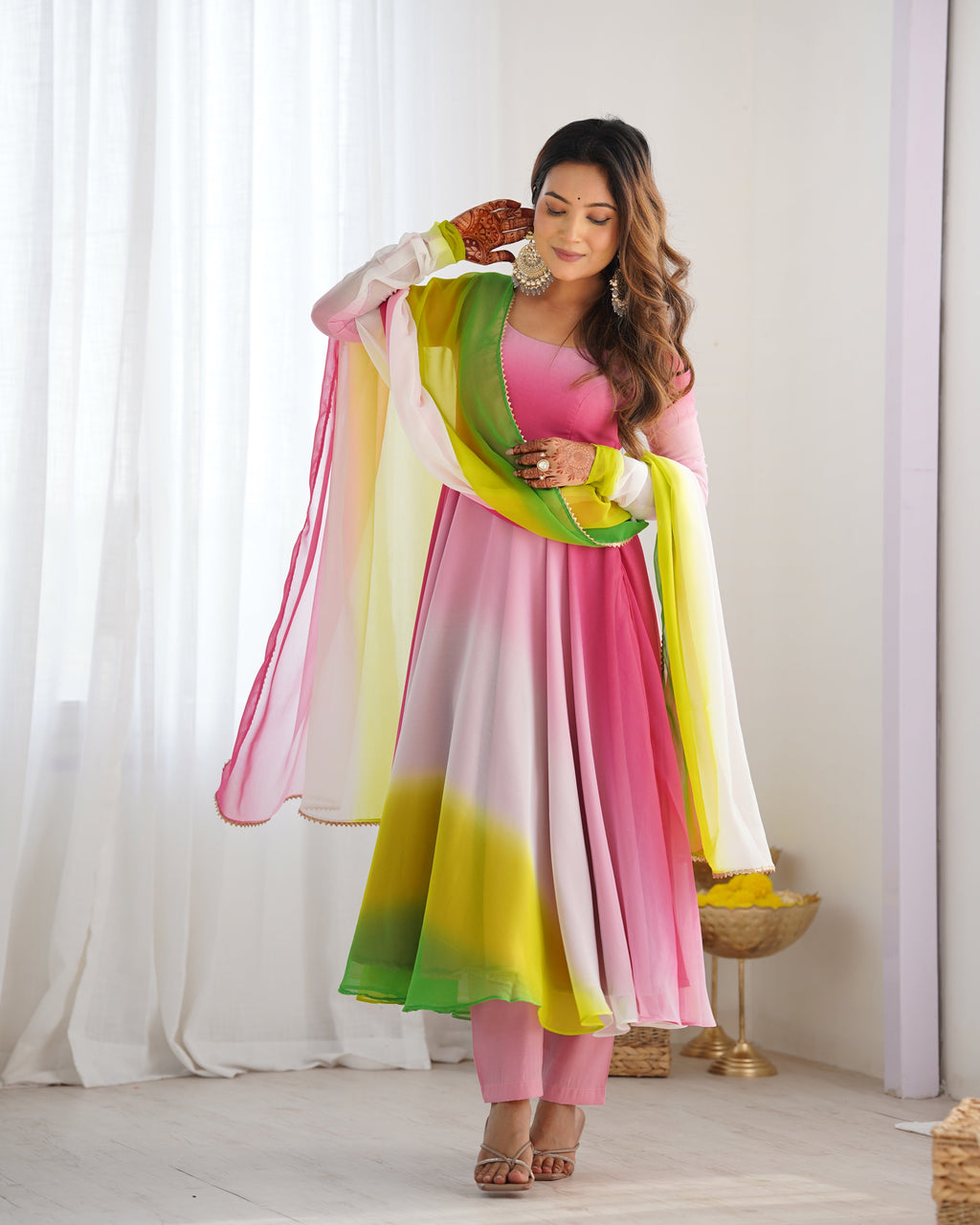 Eloriya Premium Quality Anarkali Suit Set - L [40] | Eloriya India