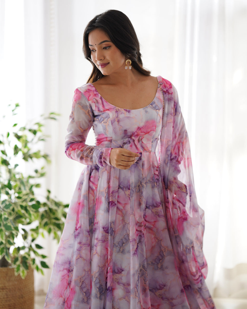 Eloriya Marble Multi Coloured Suit - Xs | Eloriya India