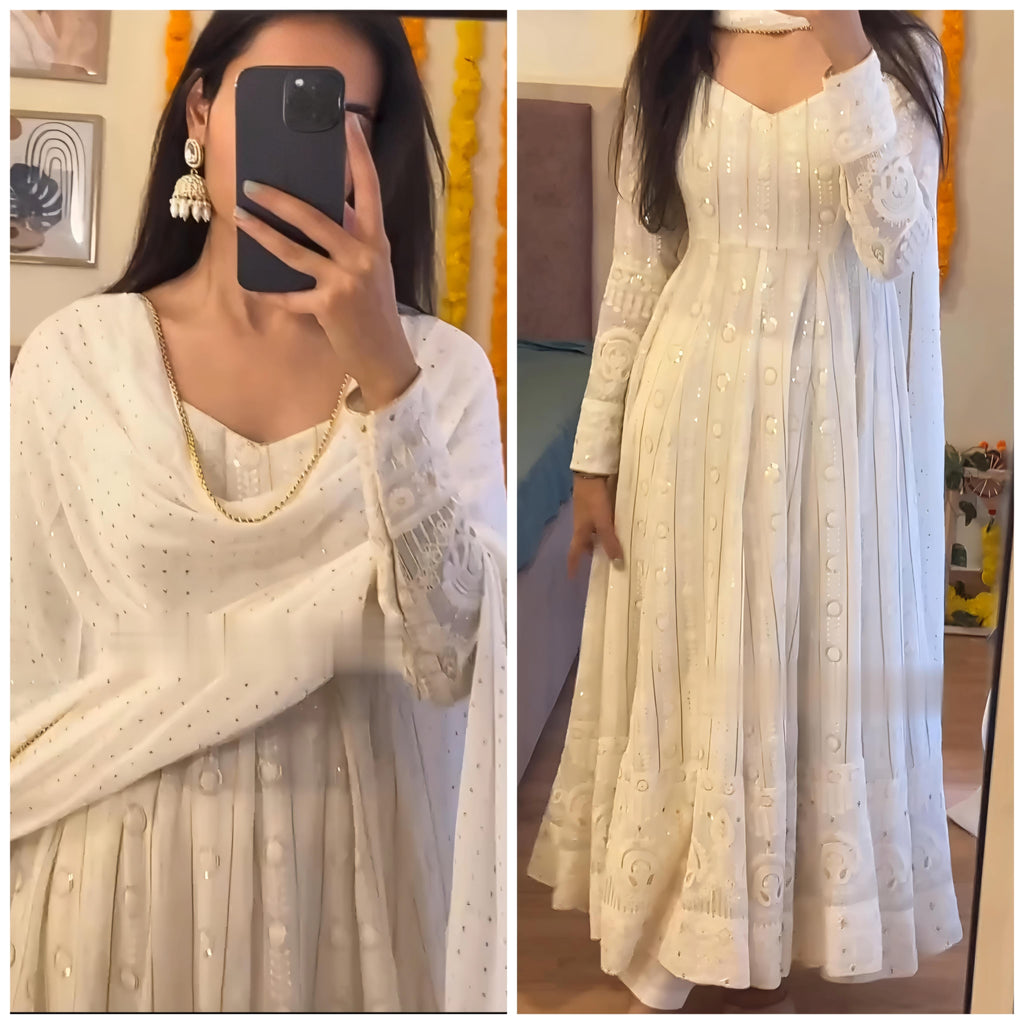 Eloriya Nayra Premium Quality Anarkali Suit Set - XS [34] | Eloriya India