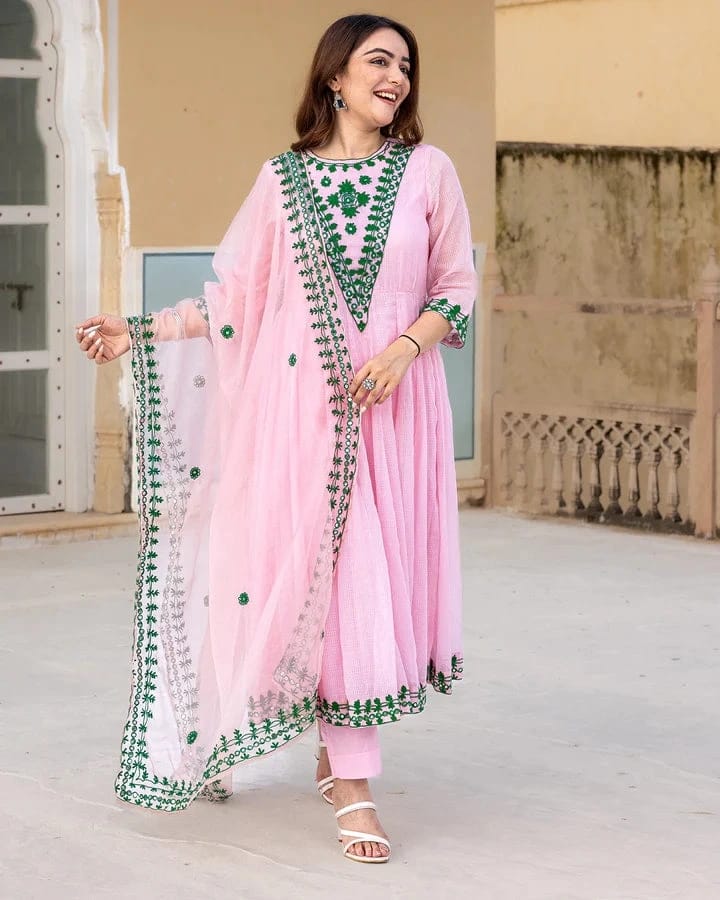 Eloriya Blush Pink Suit Set | Eloriya India