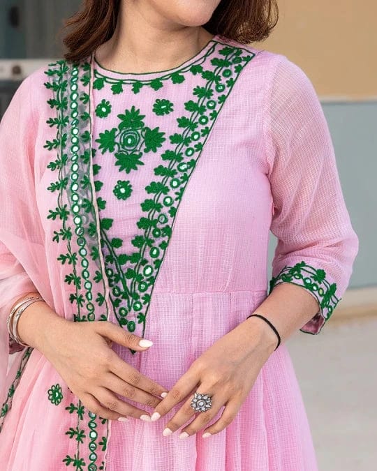Eloriya Blush Pink Suit Set - S [36] | Eloriya India