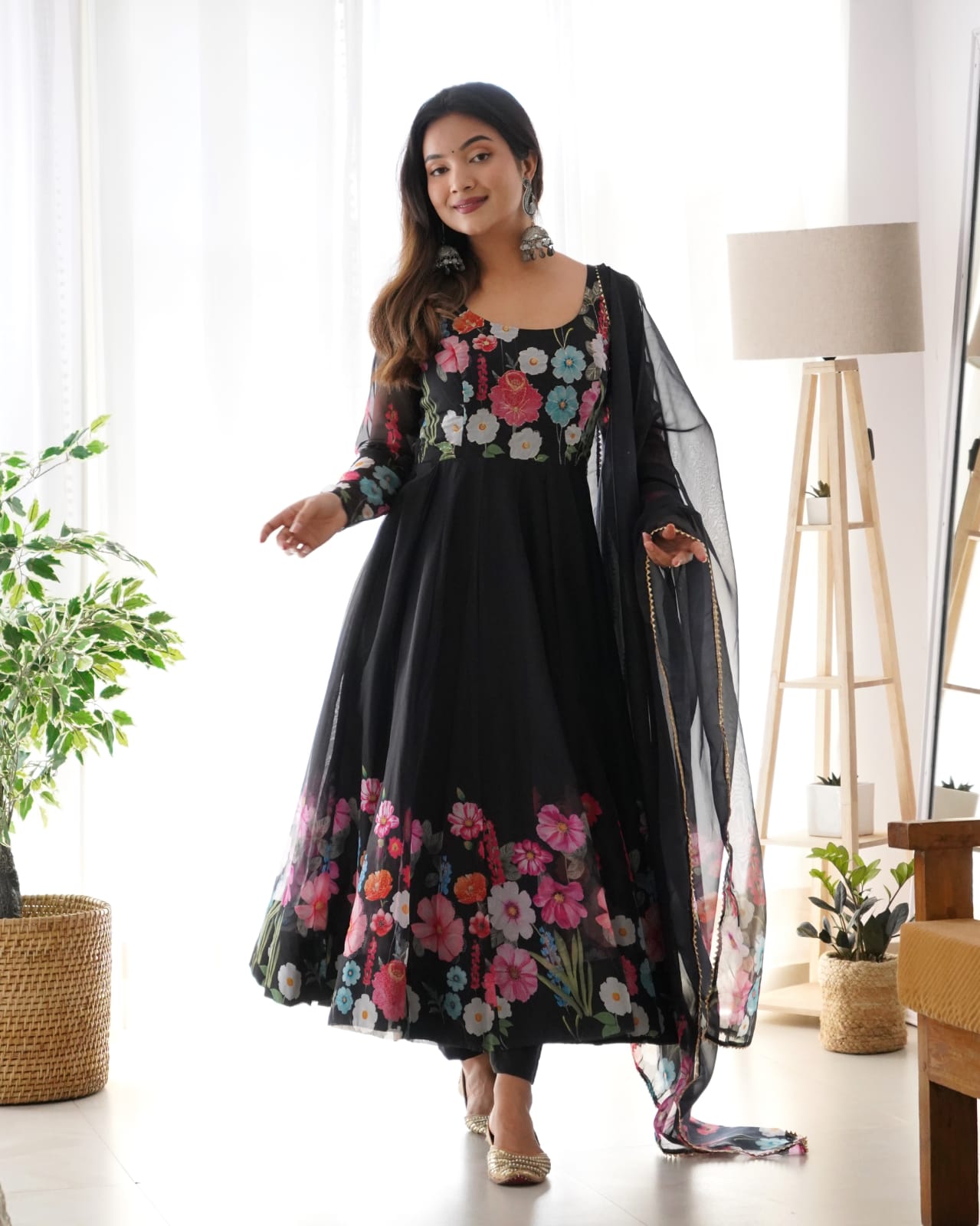 Eloriya Madhuri's Ready To Wear Black Suit Set - L(40) | Eloriya India