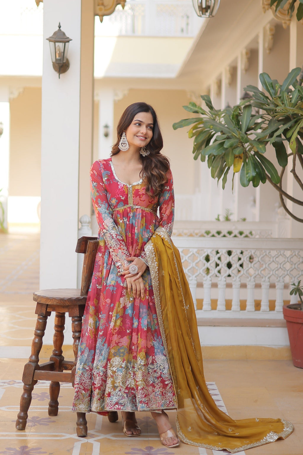 Eloriya Premium Quality Anarkali Suit Set - S [36] | Eloriya India