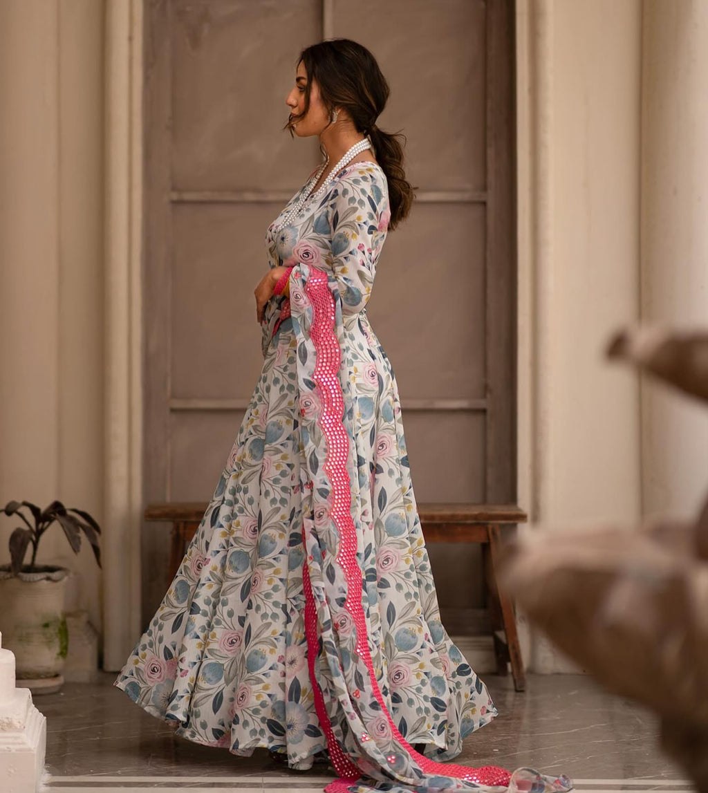 Eloriya Heena's Printed Desiner Suit Set | Eloriya India