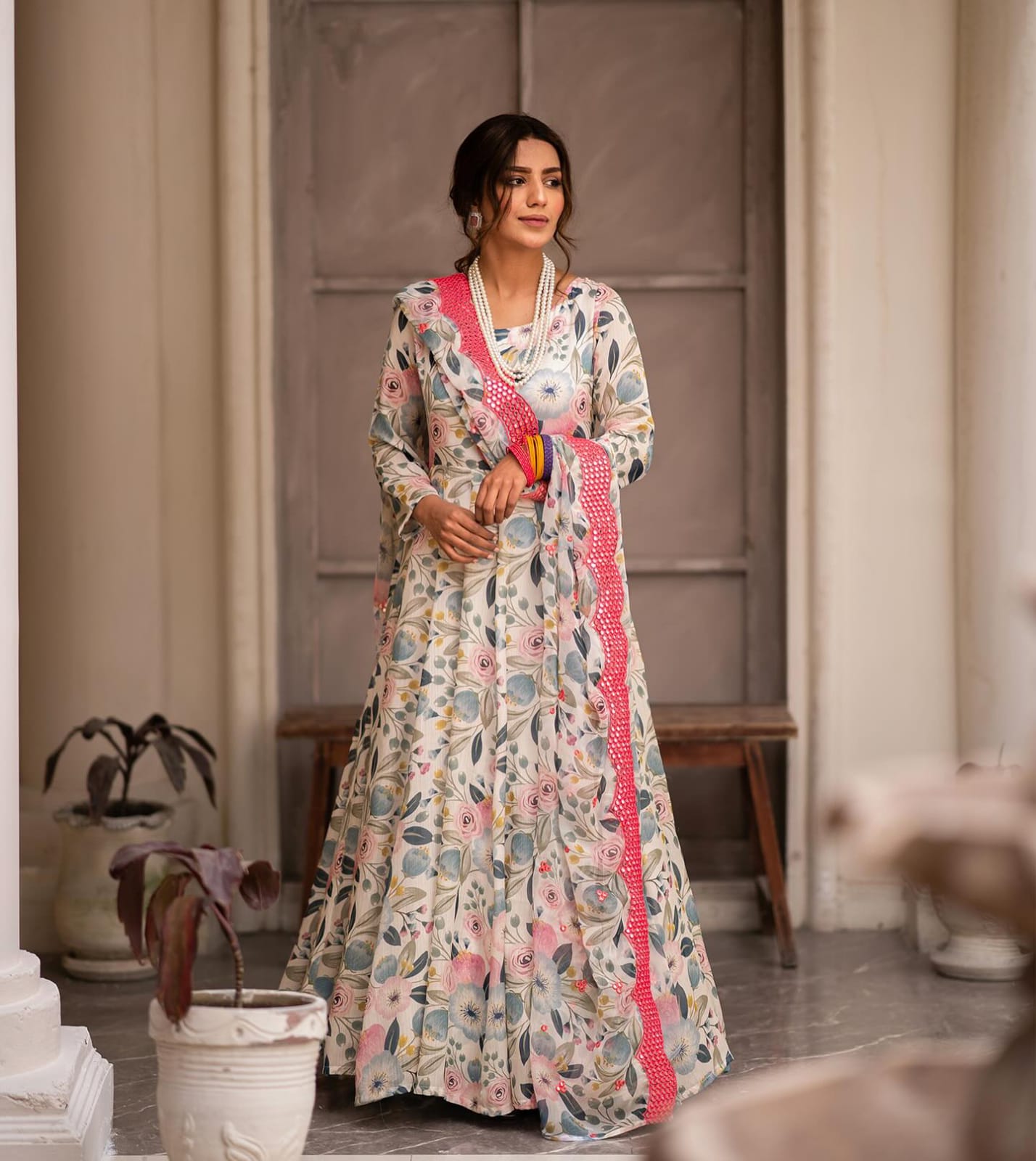 Eloriya Heena's Printed Desiner Suit Set | Eloriya India