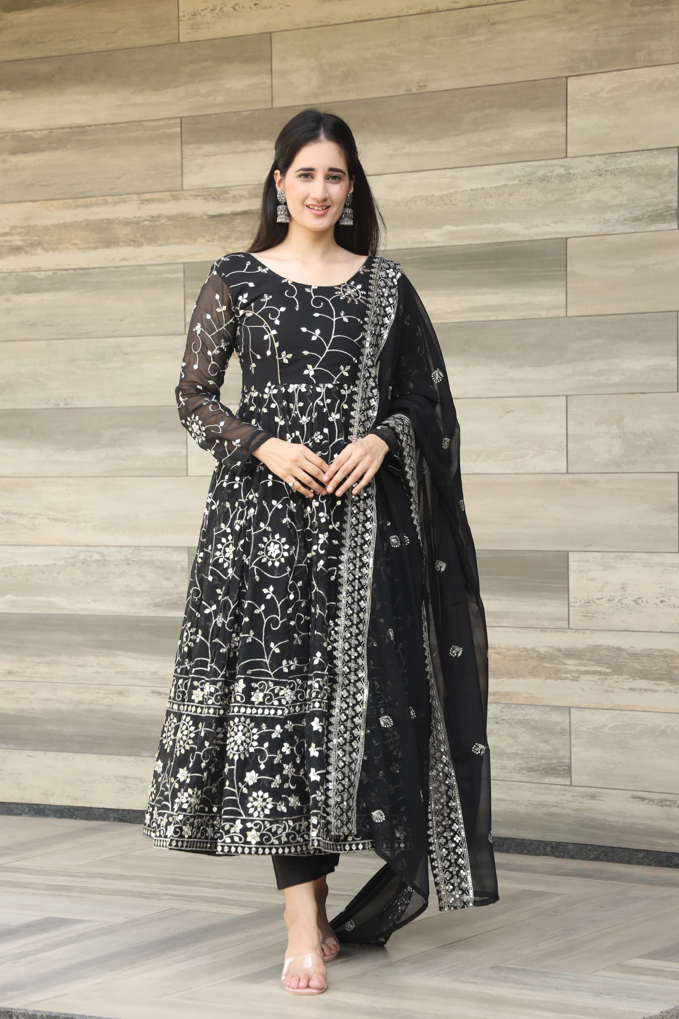 Eloriya Damini's Black Coloured Suit - XS [34] | Eloriya India