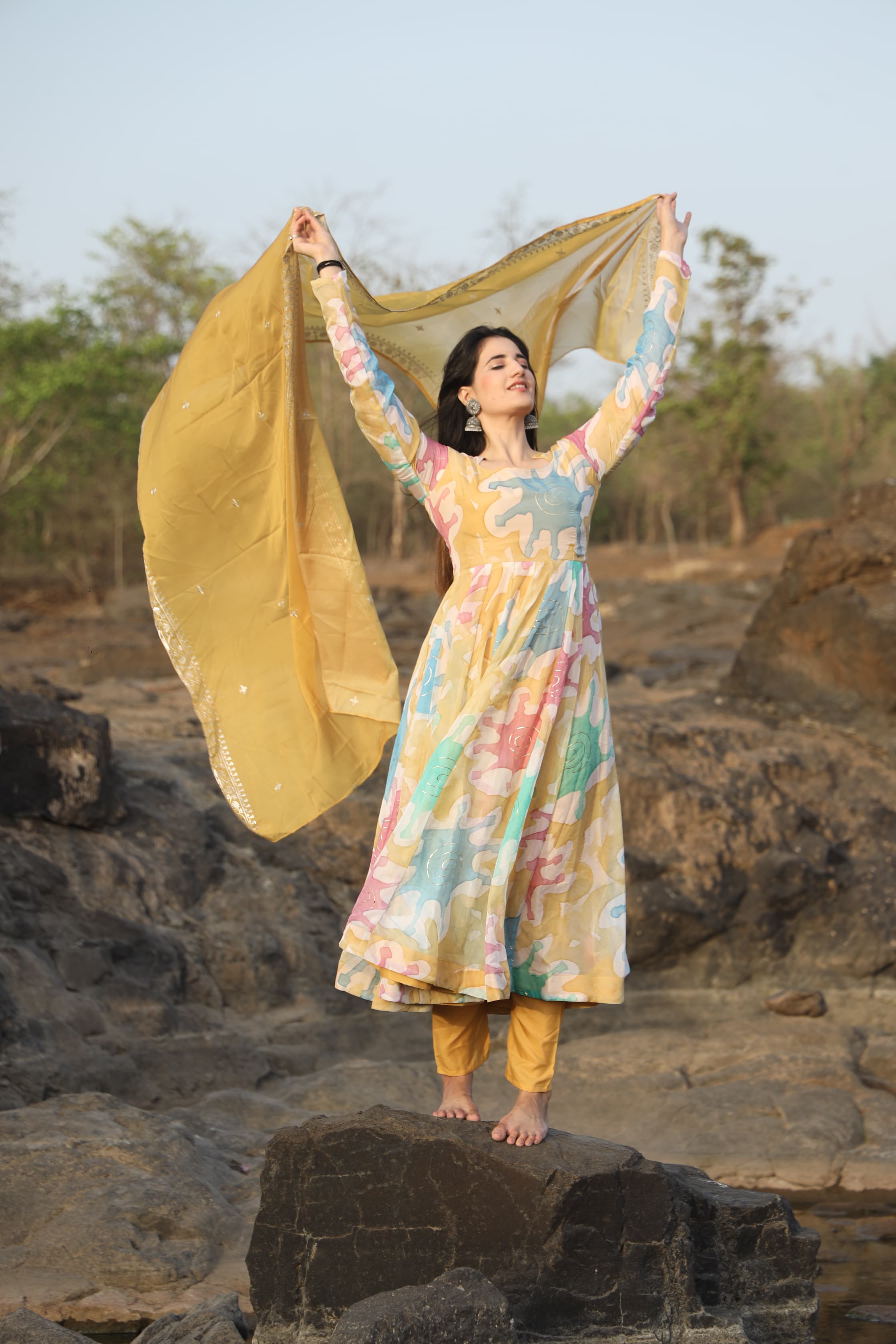 Eloriya Kajal's Multi Coloured Suit - XS [34] | Eloriya India