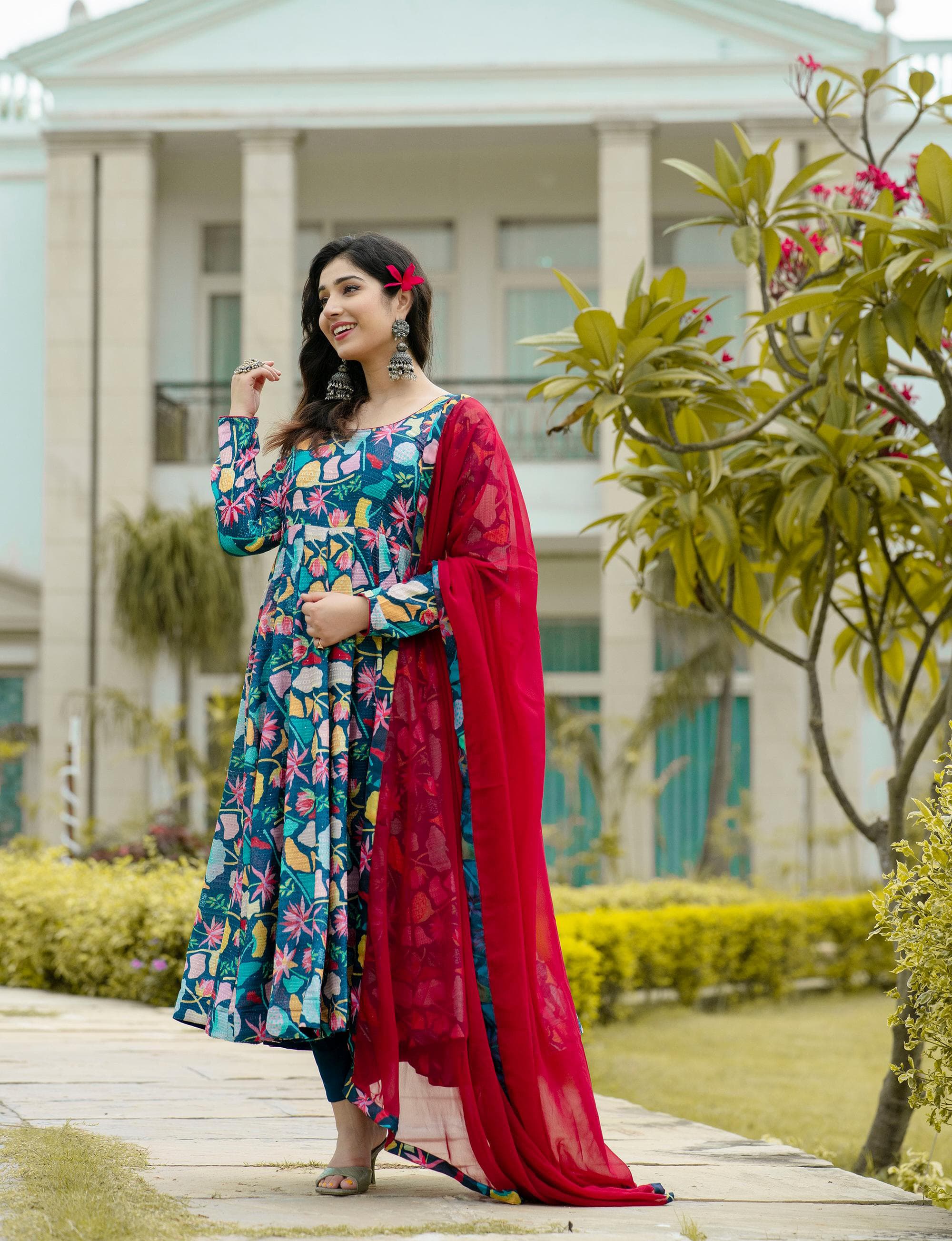 Eloriya Radhika's Anarkali Suit Set 6017 - 3XL [46] | Eloriya India