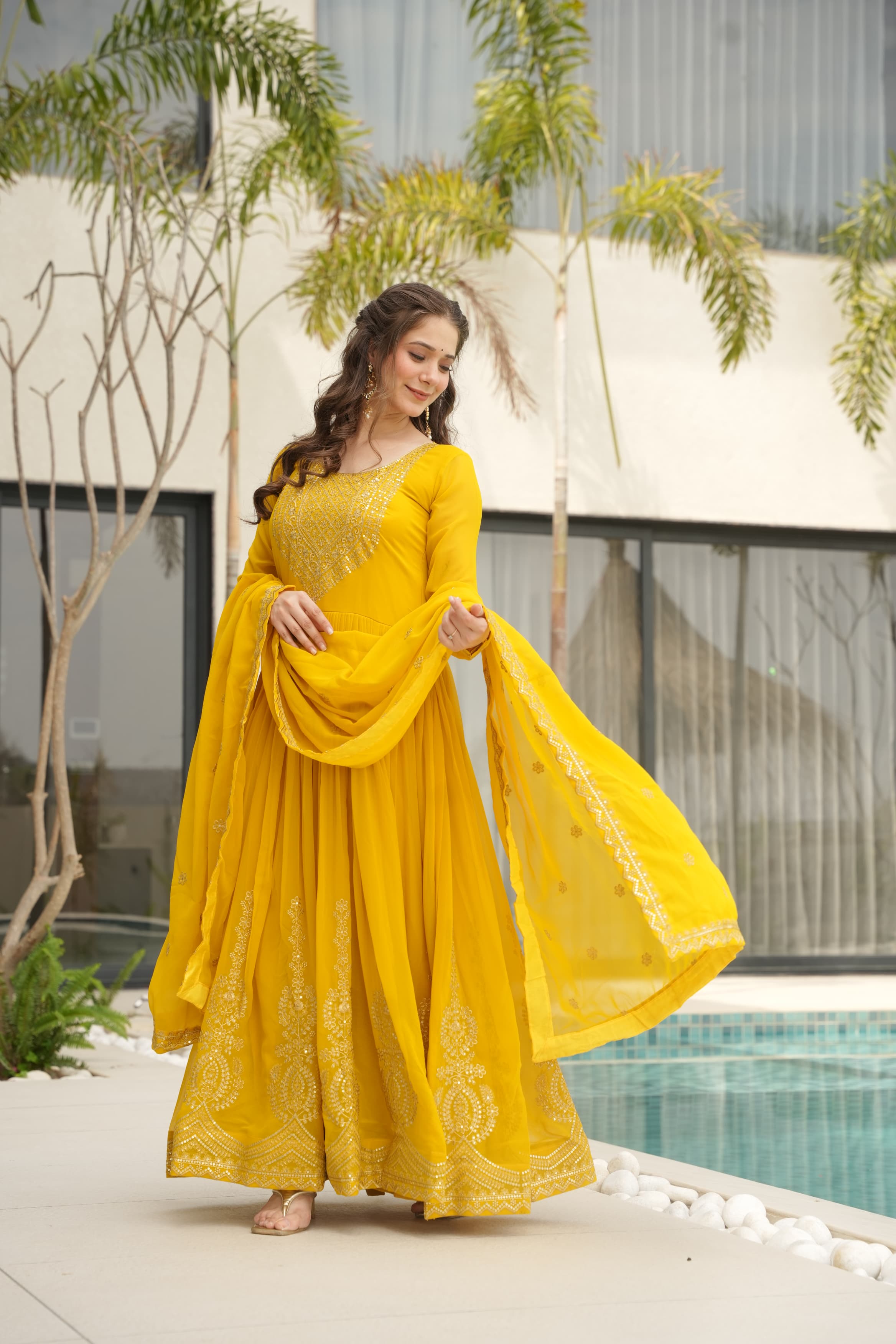 Eloriya Kahani Premium Anarkali Suit Set - L [40] | Eloriya India