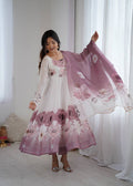 Eloriya Jiyara Onionpink Color Anarkali Suit Set - XS [34] | Eloriya India