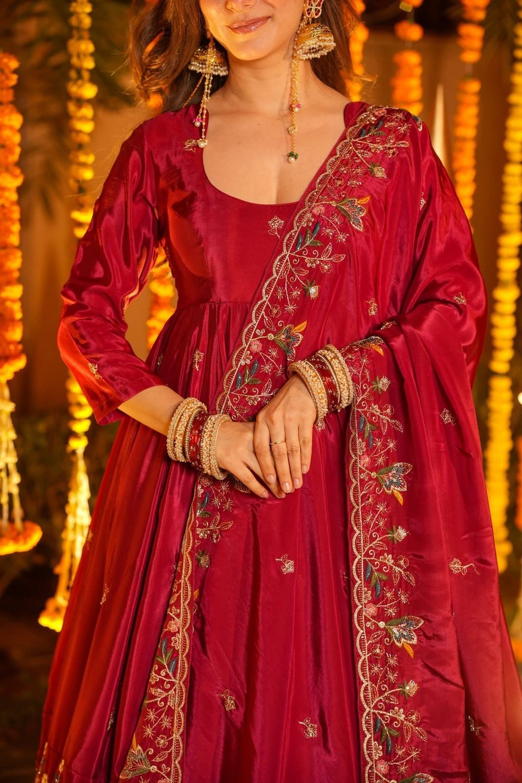 Eloriya Ravisha Floral Anarkali Anarkali Suit Set | Eloriya India