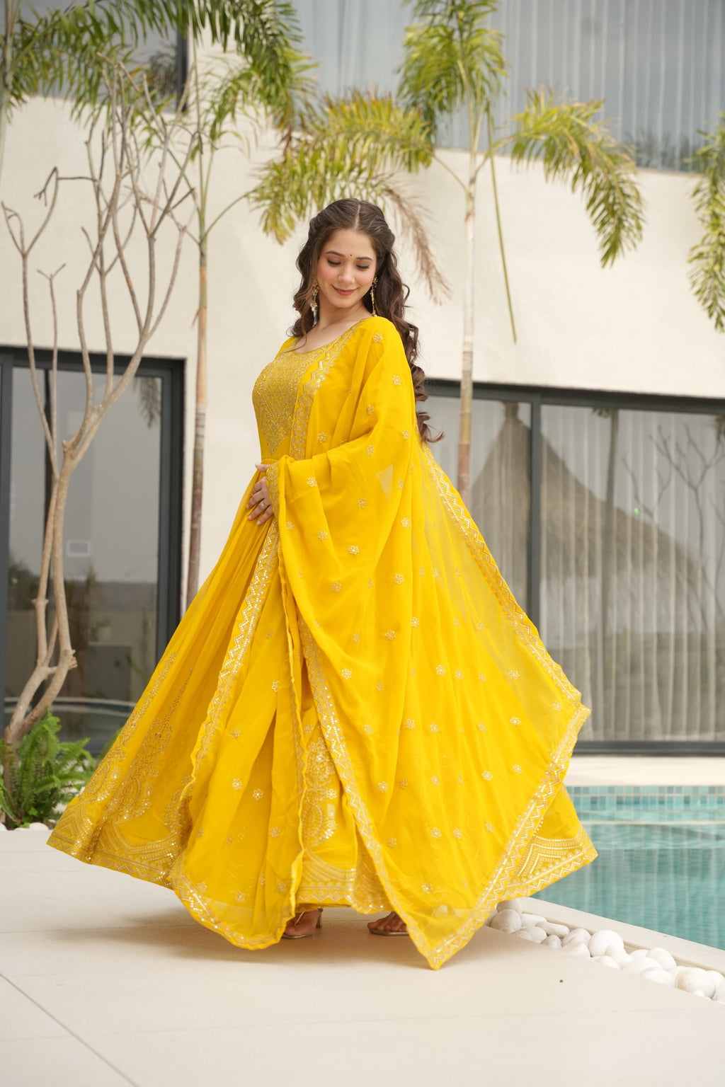 Eloriya Kahani Premium Anarkali Suit Set - M [38] | Eloriya India