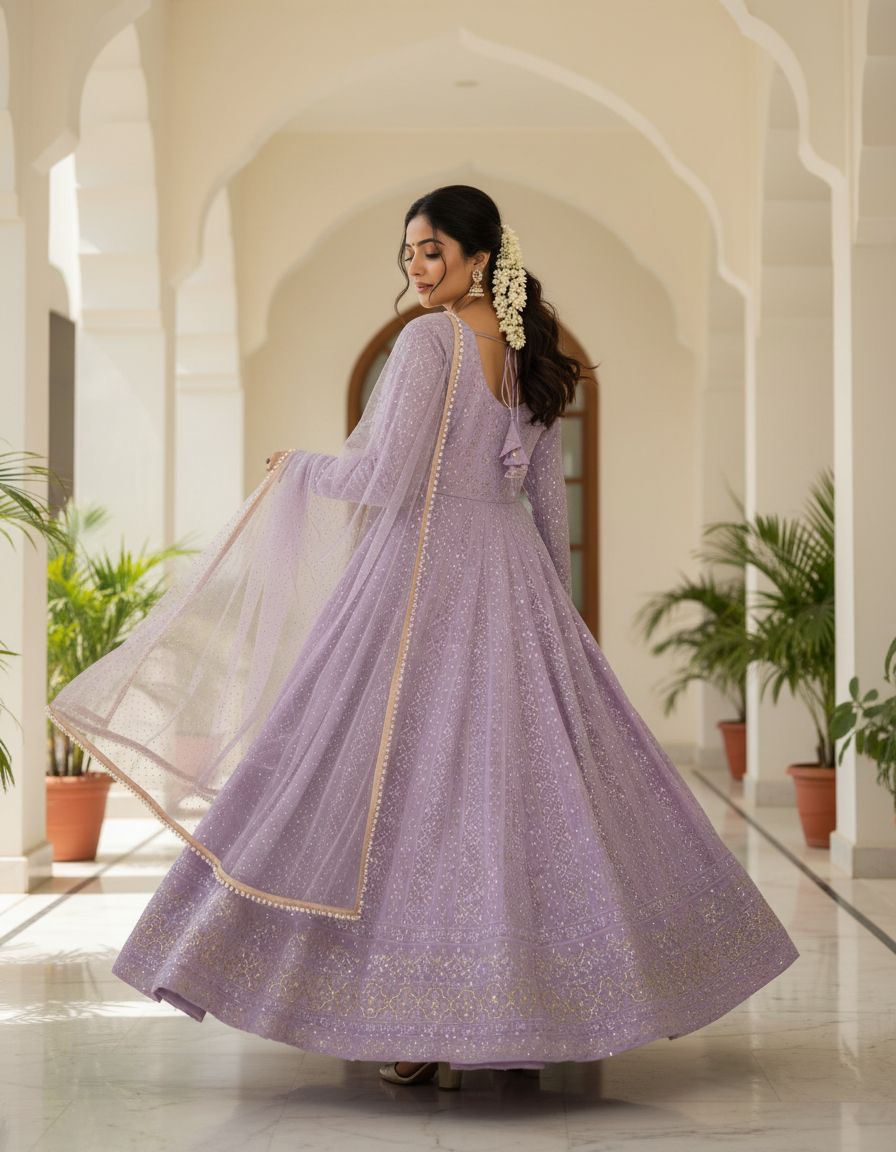 Eloriya New Design Premium Anarkali Suit Set - S [36] | Eloriya India