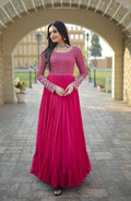 Eloriya Pink Coloured Party Wear Gown 9122 - S | Eloriya India