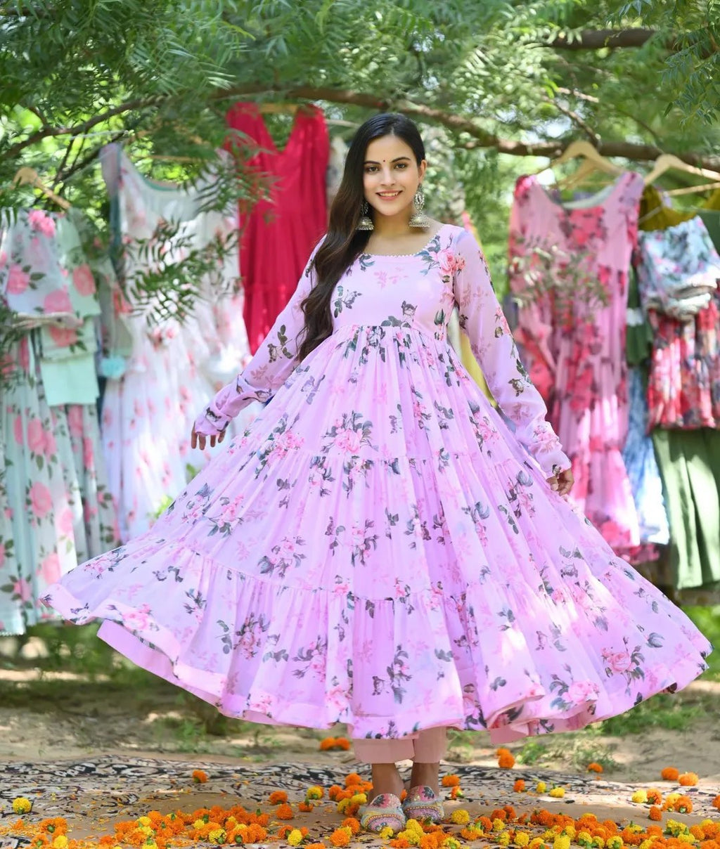 Eloriya Blooming Aliza Purple Suit - L | Eloriya India