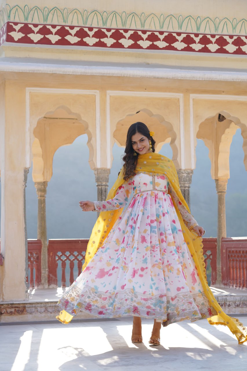 Eloriya Premium Quality Malti Anarkali Suit Set | Eloriya India