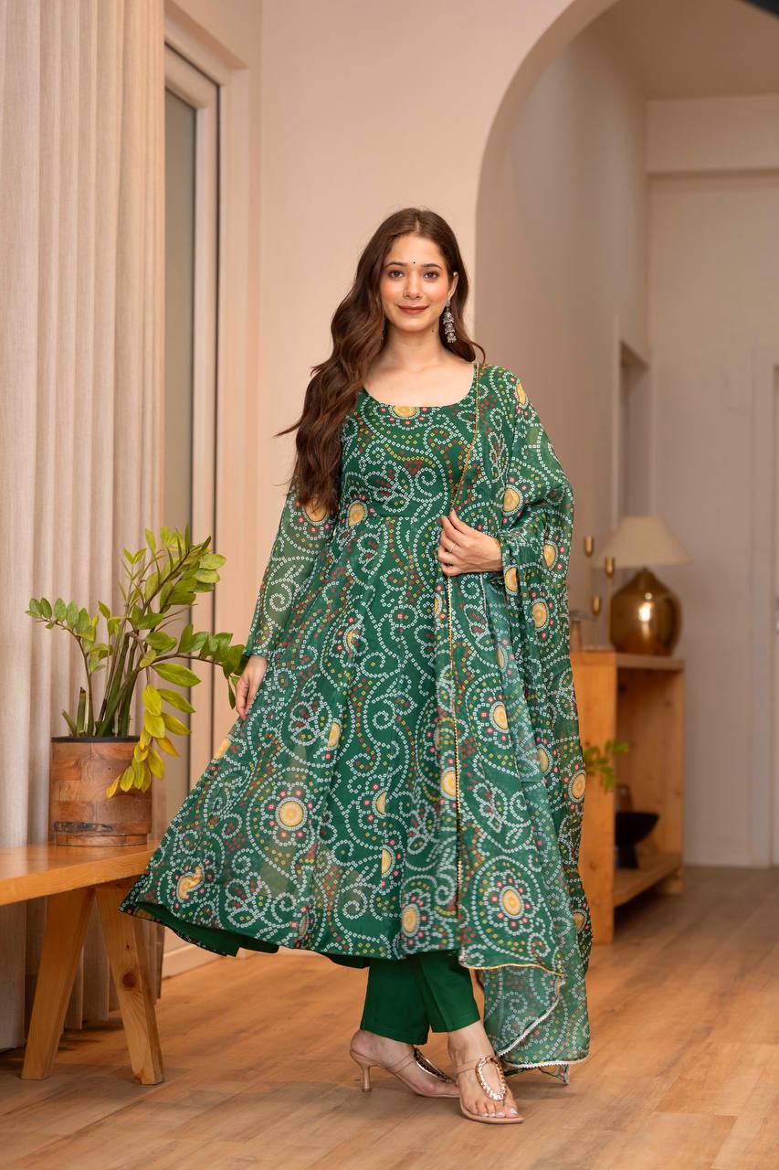 Eloriya Divya's Special Designer Gown Suit Set - M [38] | Eloriya India