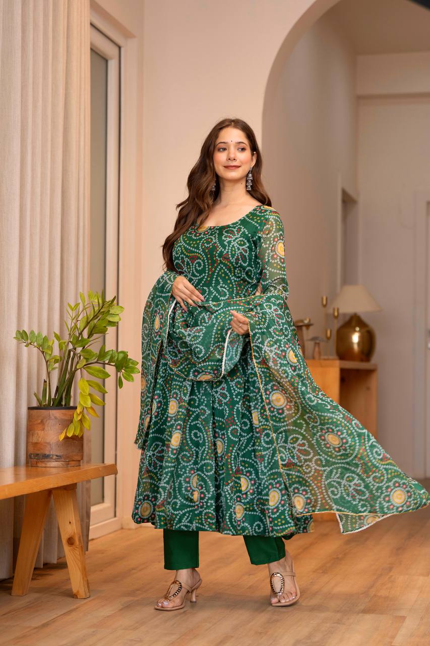 Eloriya Divya's Special Designer Gown Suit Set | Eloriya India