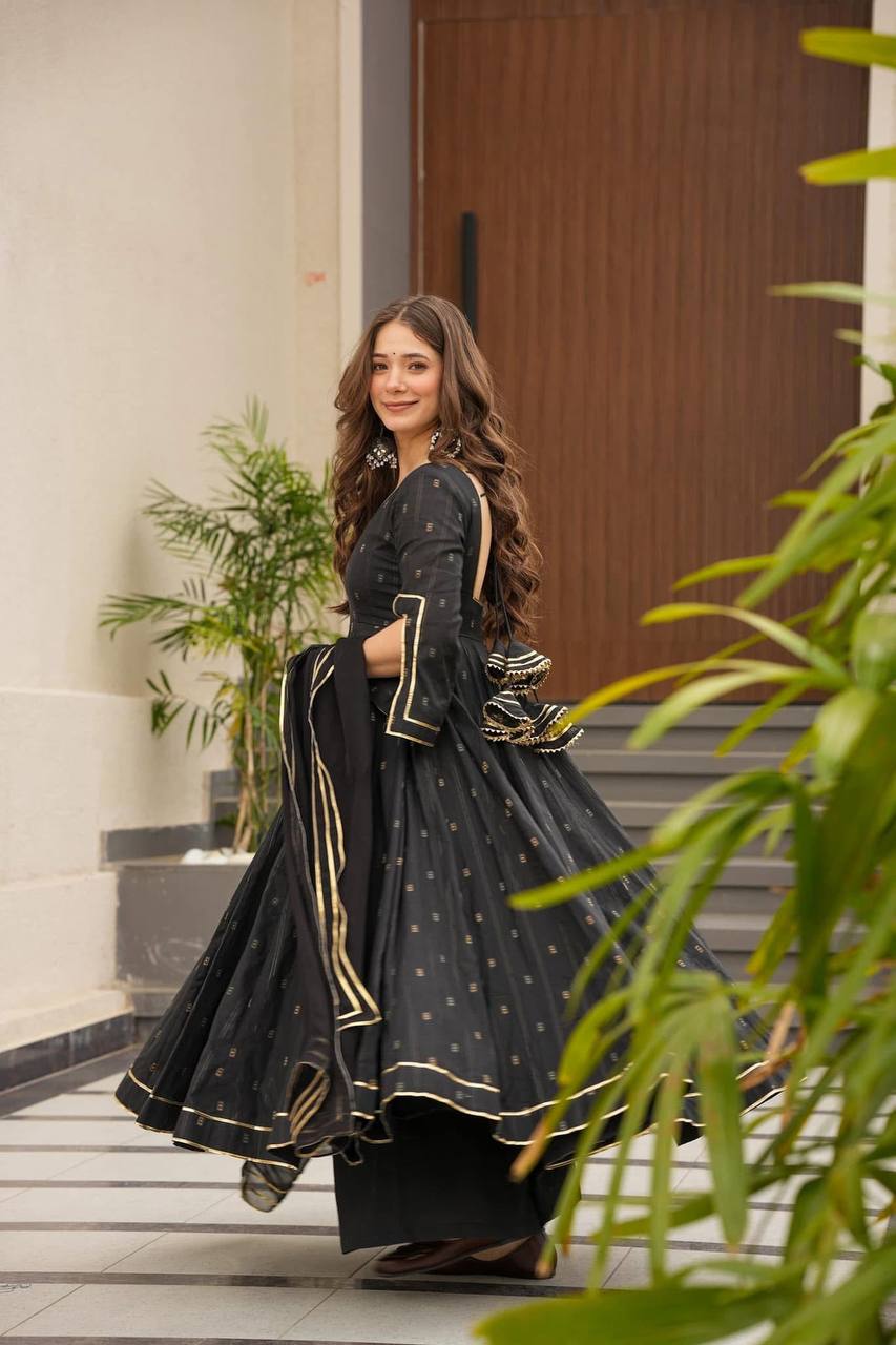 Eloriya Casimir Premium Quality Anarkali Suit Set - L [40] | Eloriya India