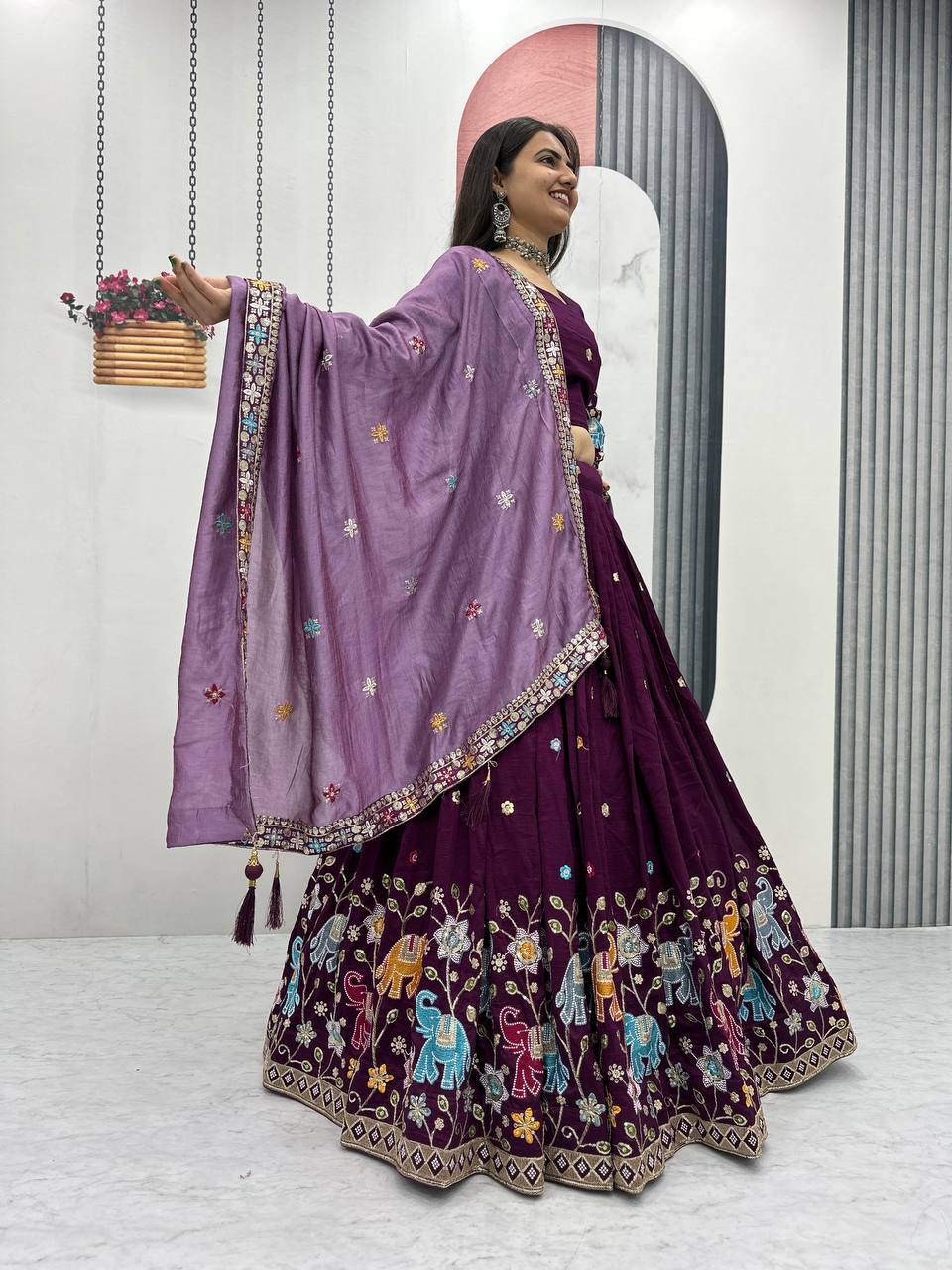 Eloriya Premium Quality Heavy Traditional Lehenga Choli | Eloriya India