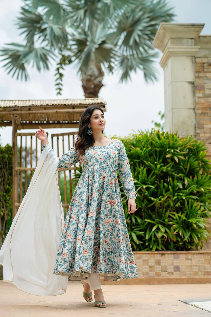 Eloriya Ishika's Premium Anarkali Suit Set - L [40] | Eloriya India