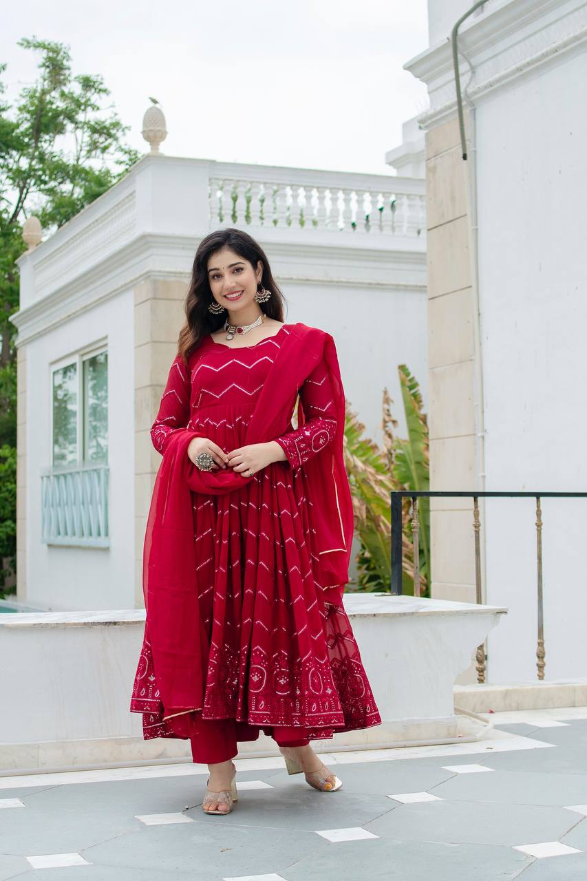 Eloriya Beutifull And Premium Anarkali Suit Set - XL [42] | Eloriya India