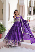 Eloriya Luxury Thread & Sequins Readymade Lehenga Set | Eloriya India