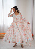 Eloriya Athya's Lightweight Floral Party Anarkali Suit Set - M [38] | Eloriya India