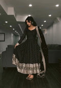 Eloriya Barkha S Black Coloured Anarkali Suit Set - XS [34] | Eloriya India
